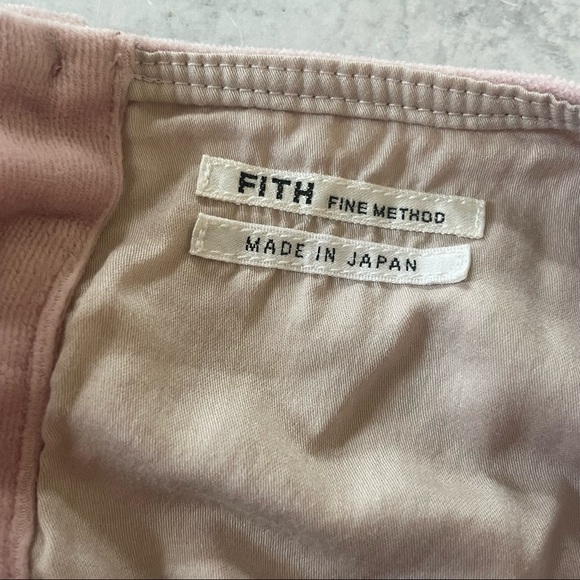 Trico Field Fith Fine Method Pink Bubble Sleeve Dress Sz 4 velour - Picture 4 of 5